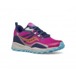 8rj Saucony SK166099 Peregrine-12 Shield - Navy/Turqoise/Pink